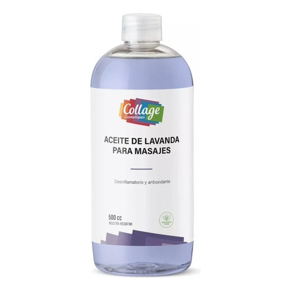 Aceite Lavanda Para Masajes Descontracturantes Collage 500ml