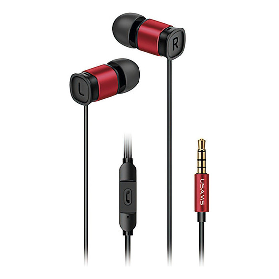 Ep-46 Audifono Mini Handsfree 3.5mm Rojo