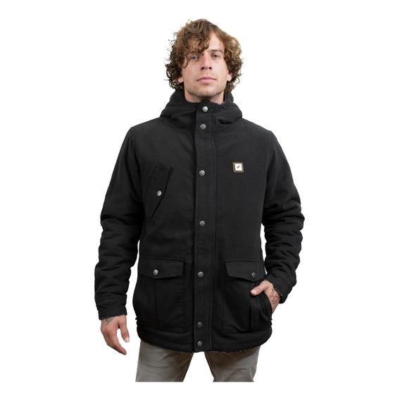 Chaqueta Canvas Reversible Woodstone V2 Negro Hombre Falcone