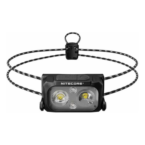 Potente linterna LED recargable Nitecore de 400 lúmenes, color de la linterna: negro, color de la luz: blanco