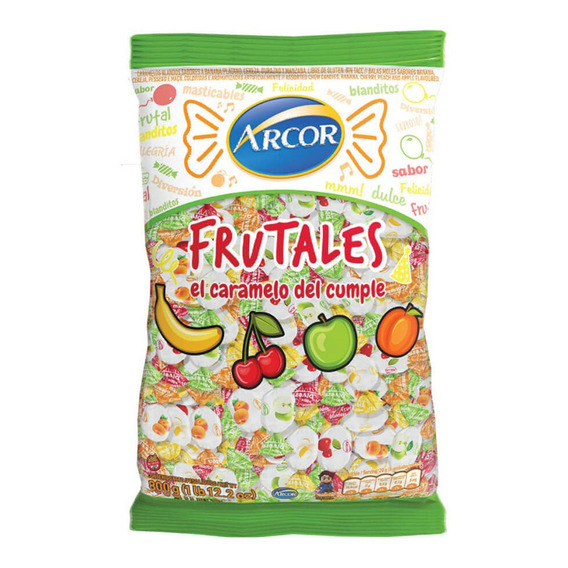 Caramelos Arcor Masticables Fruta 800 Gr