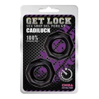 Anillo Aro Para El Pene Cadiluck Sexshop Retardante Erotico Color Negro