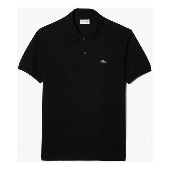 Polo Original De Hombre Lacoste Manga Corta Negro 