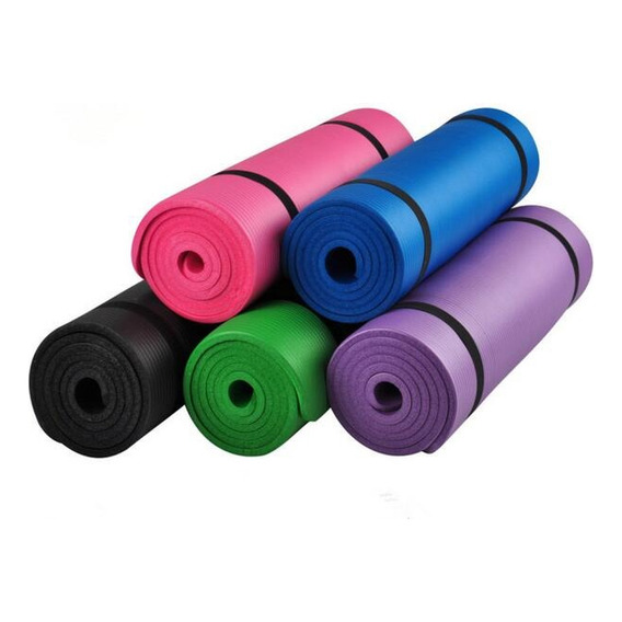 Alfombra Yoga Mat 1cm Colchoneta +cinta Yoga Pilates Sportex