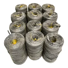 12 Rolos Fitilho Plástico Amarração Embalagem Artesanato Verde-escuro