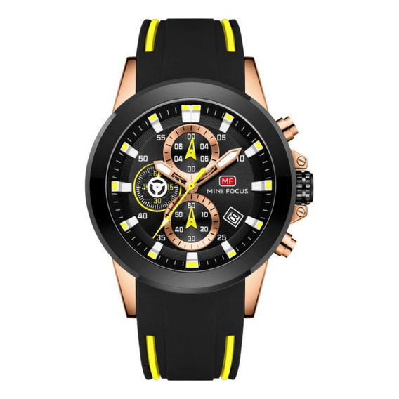 Reloj Para Hombre Mini Focus Mf0287g Mfa3708 Negro