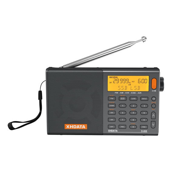 Xhdata D-808 (gris) Radio Fm Estéreo/sw/mw/lw Ssb