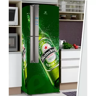 Adesivo Geladeira Decorativo Freezer Completo Heineken 08