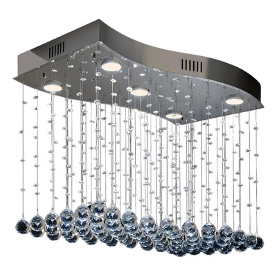 Colgante Cairel 5 Luces Gu10 Apto Gu10 60x30cm G19 Tz  Cromo Cairel
