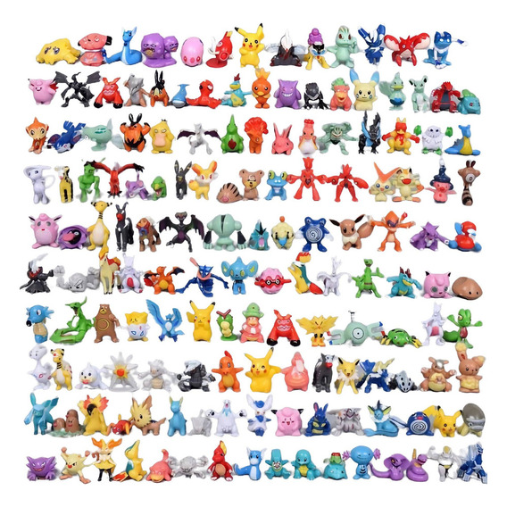 [jdl] 144 Piezas De Mini Muñeca De Pokémon Linda De 2 ~ 3 Cm