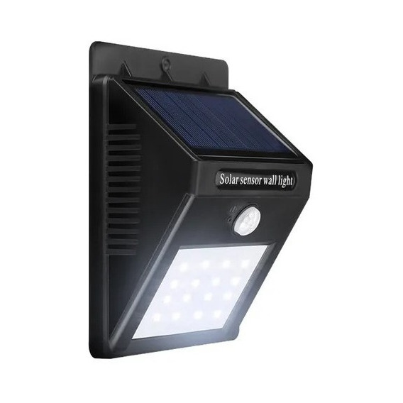 Lampara Farol Solar Foco 20 Led Sensor Movimiento Exterior