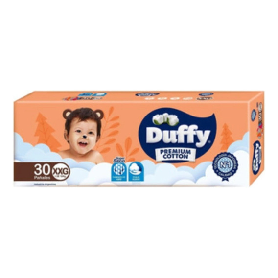 Pañales Duffy Cotton Premium Talle XXG x 30 un