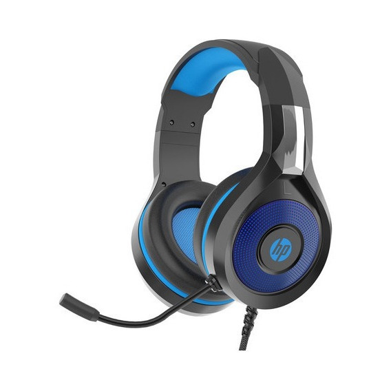 Auriculares Hp Dhe-8010 Gamer Con Luces Y Microfono Negro