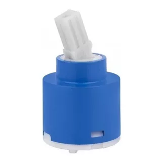 Cartucho Llave Monomando Ø40mm Plano Azul-blanco