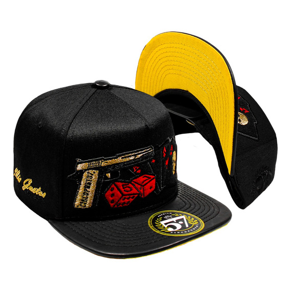 Gorra Mis Gustos Mis Placeres Black Yellow Premium