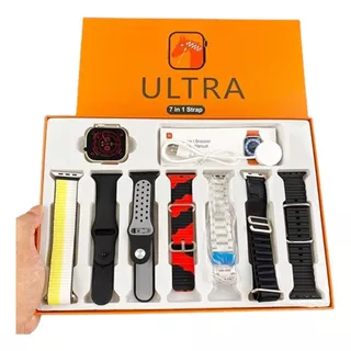 Smart Watch Ultra Set 7 Correas En 1 Reloj Inteligente Sport