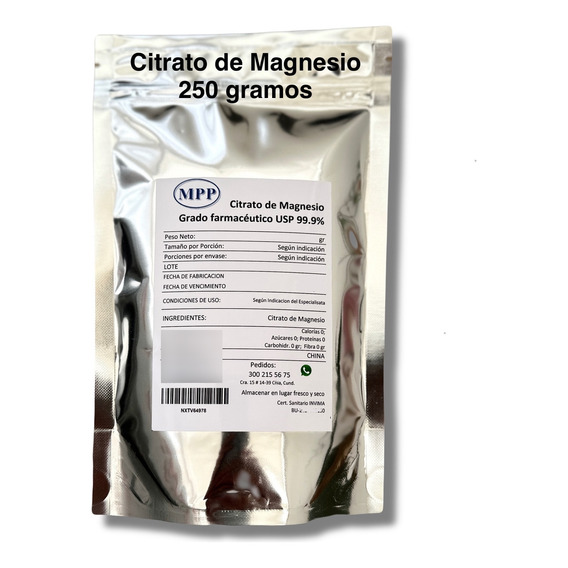 Citrato De Magnesio  99.9% Usp - g a $98