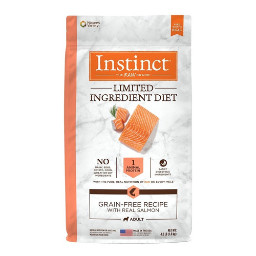 Alimento Instinct Limited Ingredient Diet para perro adulto todos los tamaños sabor salmón en bolsa de 2kg