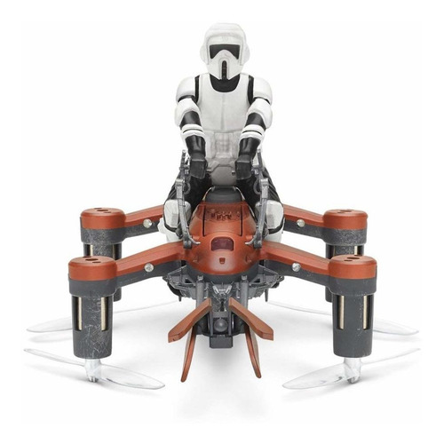 Drone Propel Star Wars 74-Z Speeder Bike marrón y blanco 1 batería