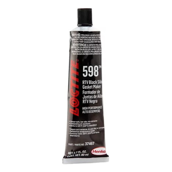 Loctite - Formador De Juntas 598tm Silicón Rtv Negro Tubo De