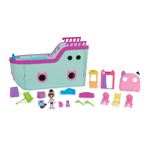 Gabby's Dollhouse,crucero Con Figuras De Juguete Para Niñas