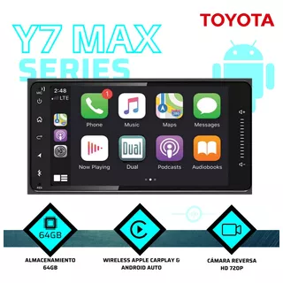 Reproductor Pantalla Android Toyota Y7max 64gb Corolla