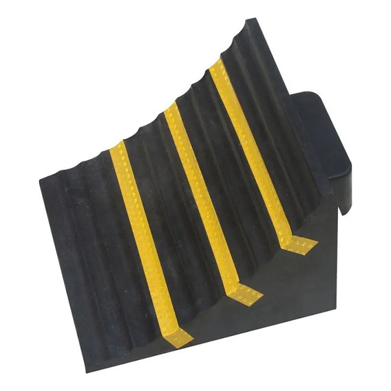 Calza Hule Negro Reflejante Amarillo Tope Seguridad Camiones