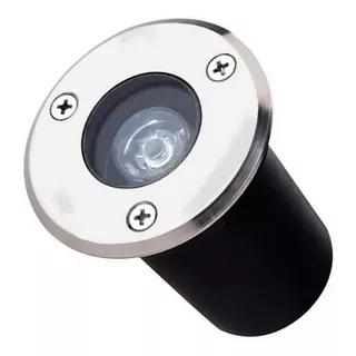 2 Balizadores Solo Led Redondo 3w 3000k Ip67 Bivol Cor Da Cúpula Cromado Cor Da Estrutura Preto