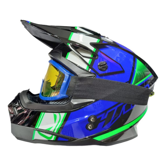 Casco Hro Mx03 Tipo Crosscertificación Dot Incluye Gafas