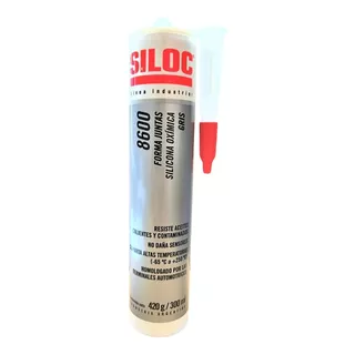 Silicona Oxímica 8600 Forma Juntas Gris Siloc X 420g /300ml 