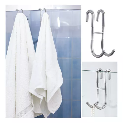 Angle Simple Gancho para toallas de baño, de metal sólido, para baño,  ducha, cuadrado, toalla de mano, albornoz, esponjas, colgador, armario de