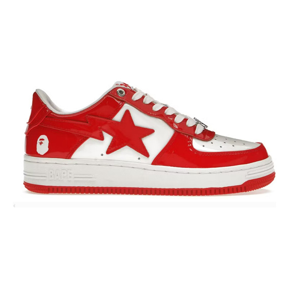 A Bathing Ape Bape Sta Low Red White