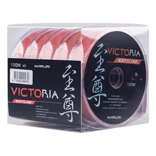 5 Linhas Mono Victoria Softline 0,33mm 16,1lb/7,3kg - 5x120m Cor Laranja