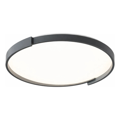 Plafon Led Ariel 40 Negro Aplique 24w Cct Dx Negro