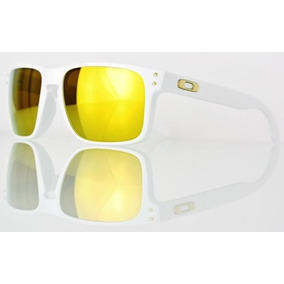 oakley holbrook branco com lente dourada oakley holbrook branco com lente dourada