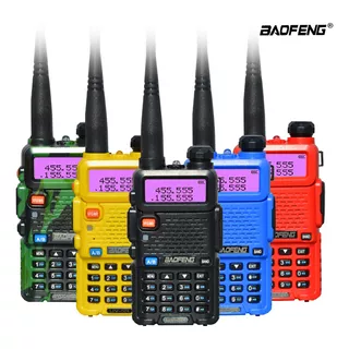 Baofeng Uv-5r Uhf Vhf Walkie Talkie Radio (5 Colores) Color Negro