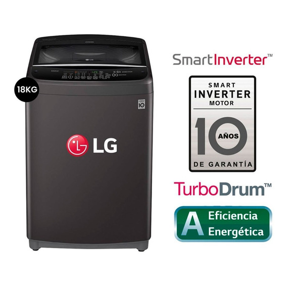 Lavadora LG De 18 Kg Carga Superior Smart Inverter- Wt18bsb