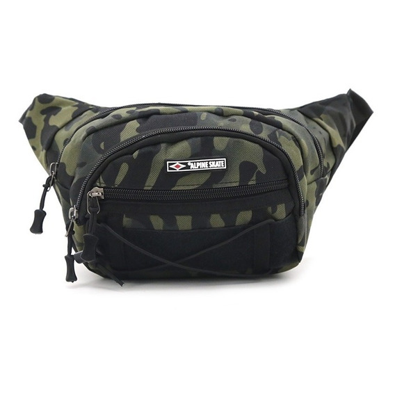 Riñonera Tactica Alpine Skate Anti Robo Division Sist Molle Color Verde oscuro