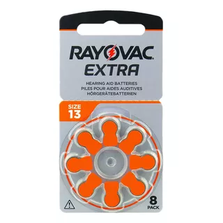 Pilas Audifono 13 Rayovac Extra Pr48 Blister X 8 Unidades