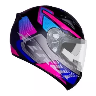 Capacete Fw3 Agv Blade Ls2 Envernizado Cor Rosa Furious Desenho Zoológico Tamanho Do Capacete 58