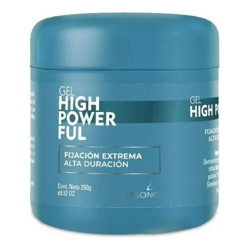 Gel Extra Fijacion Para Peinar Cabello Hi Power Ful X250gr