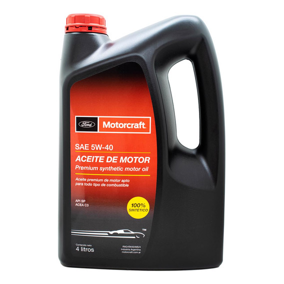 Aceite Ford Motorcraft 100% Sintético X 4 Lts