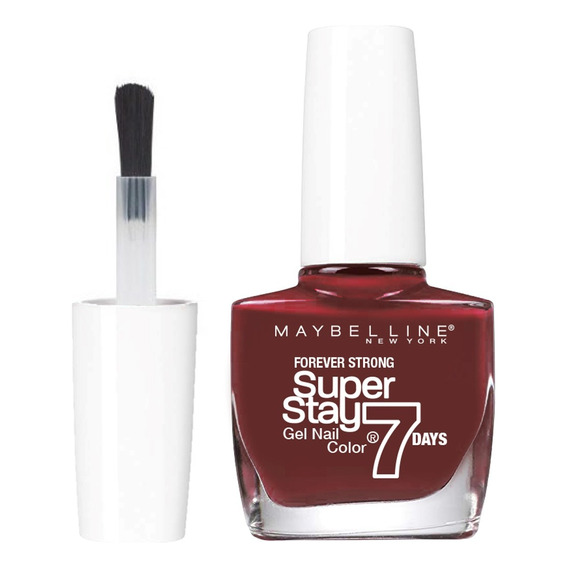 Esmalte Maybelline New York Superstay 7 Days Gel Nail Color Midnight red