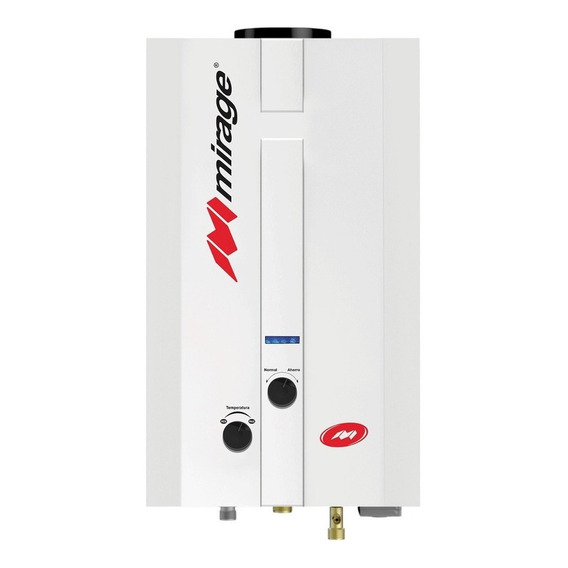 Calentador de agua a gas GLP Mirage Flux 6L blanco