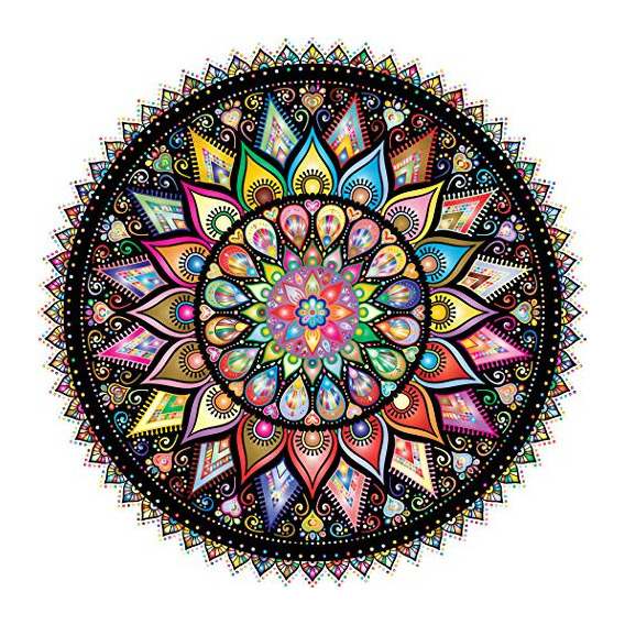 Rompecabezas Geométrico Mandala Colorido 1000 Piezas