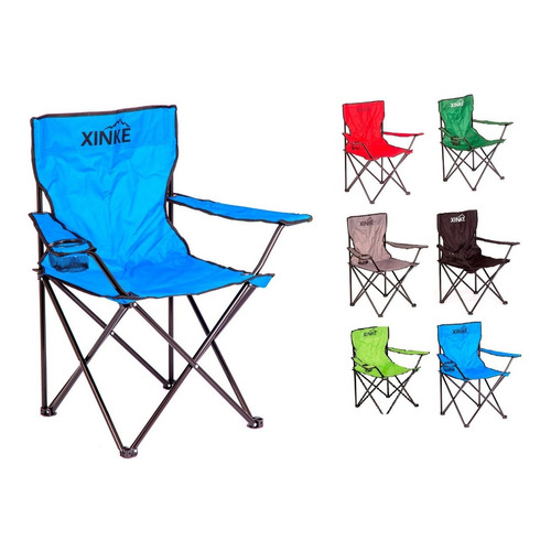 Silla Sillon Plegable Camping Playa Porta Vaso Modelo3