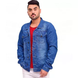 Jaqueta Jeans Masculina Clássica (casaco Inverno) P Ao G6