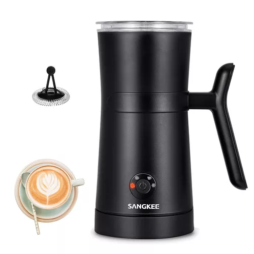 Espumador de leche y vaporizador para espumar y calentar la leche espumador  eléctrico de café caliente y frío acero inoxidable 4 en 1 espumador