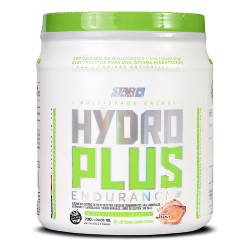 Hydroplus Endurance 700g Star Nutrition Bebida Isotónica Sabor Naranja