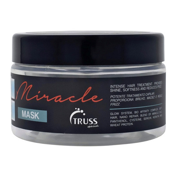 Truss Miracle Mask 180g   Reconstrucción Capilar Y Nutrición